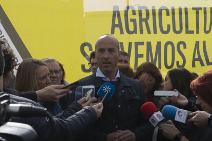 Concentración de los agricultores en Almería capital.