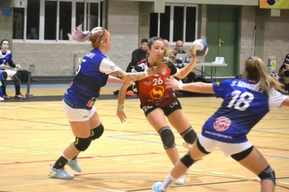 Una jugada del partido.