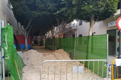 Calle guzmán. Obras en marcha dentro de los trabajos en las ‘Cuatro Calles’.