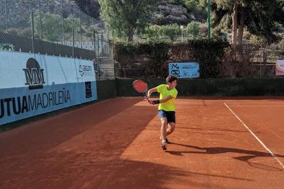 Pista de tierra batida.