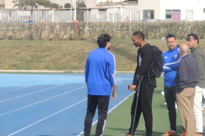 Owona con Jesús Muñoz.