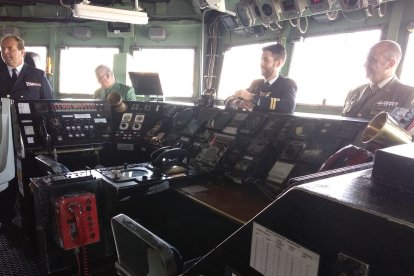 Puente de guardia de la Fragata Santa María.
