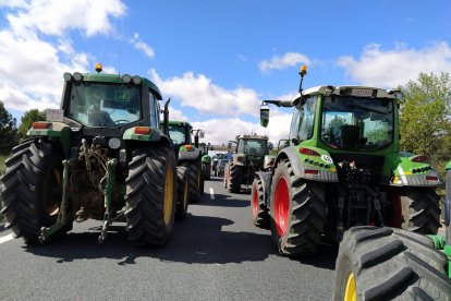 La caravana con destino a El Contador. Foto: Asaja