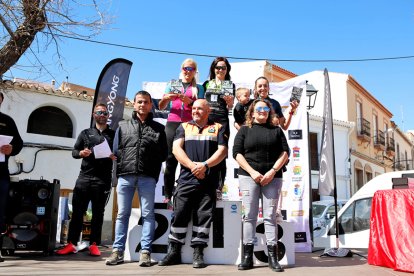 Podio de la general femenina.