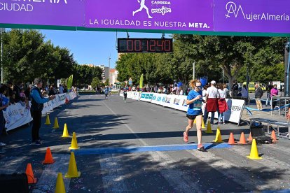 Carrera del Día de la Mujer en Almería. Llegadas a meta de 11:30 a 11:45 horas.