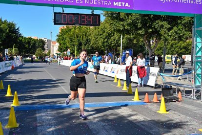 Carrera del Día de la Mujer en Almería. Llegadas a meta de 11:30 a 11:45 horas.