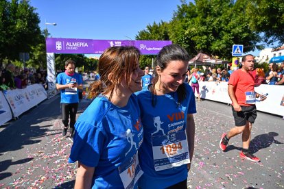 Carrera del Día de la Mujer en Almería. Llegadas a meta de 11:30 a 11:45 horas.