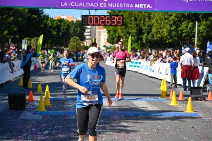 Carrera del Día de la Mujer en Almería. Llegadas a meta de 11:30 a 11:45 horas.