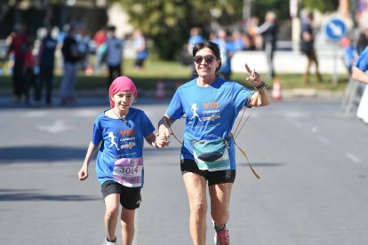 Carrera del Día de la Mujer en Almería. Llegadas a meta de 11:30 a 11:45 horas.