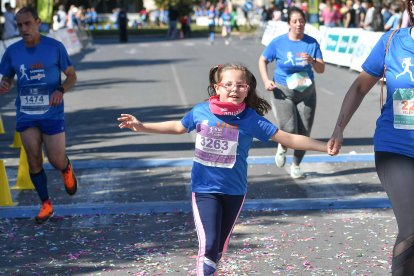 Carrera del Día de la Mujer en Almería. Llegadas a meta de 11:30 a 11:45 horas.