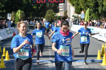 Carrera del Día de la Mujer en Almería. Llegadas a meta de 11:30 a 11:45 horas.