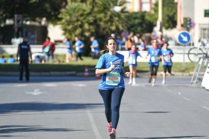 Carrera del Día de la Mujer en Almería. Llegadas a meta de 11:30 a 11:45 horas.