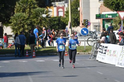 Carrera del Día de la Mujer en Almería. Llegadas a meta de 11:30 a 11:45 horas.