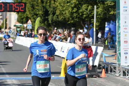 Carrera del Día de la Mujer en Almería. Llegadas a meta de 11:30 a 11:45 horas.
