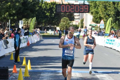 Carrera del Día de la Mujer en Almería. Llegadas a meta de 11:30 a 11:45 horas.