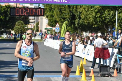 Carrera del Día de la Mujer en Almería. Llegadas a meta de 11:30 a 11:45 horas.