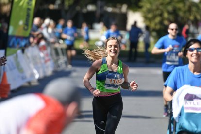 Carrera del Día de la Mujer en Almería. Llegadas a meta de 11:30 a 11:45 horas.