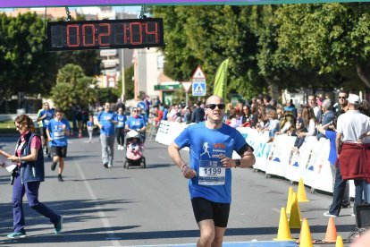 Carrera del Día de la Mujer en Almería. Llegadas a meta de 11:30 a 11:45 horas.