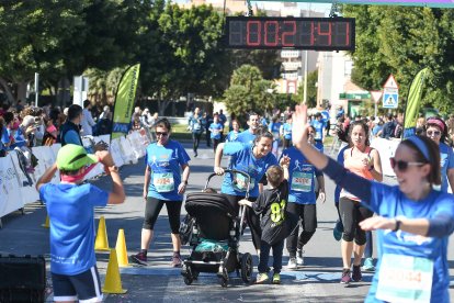 Carrera del Día de la Mujer en Almería. Llegadas a meta de 11:30 a 11:45 horas.