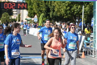 Carrera del Día de la Mujer en Almería. Llegadas a meta de 11:30 a 11:45 horas.