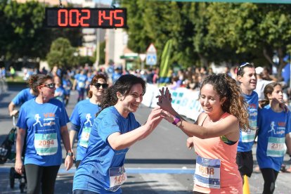 Carrera del Día de la Mujer en Almería. Llegadas a meta de 11:30 a 11:45 horas.