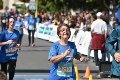 Carrera del Día de la Mujer en Almería. Llegadas a meta de 11:30 a 11:45 horas.