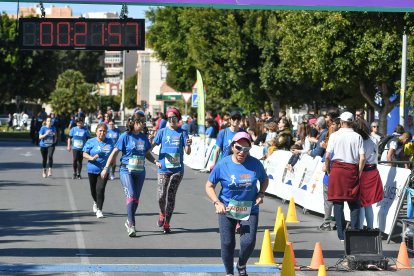 Carrera del Día de la Mujer en Almería. Llegadas a meta de 11:30 a 11:45 horas.