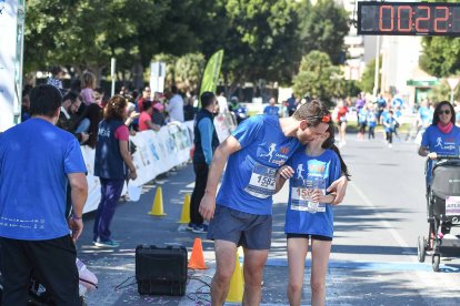 Carrera del Día de la Mujer en Almería. Llegadas a meta de 11:30 a 11:45 horas.