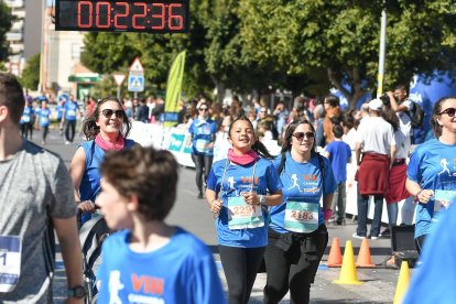 Carrera del Día de la Mujer en Almería. Llegadas a meta de 11:30 a 11:45 horas.