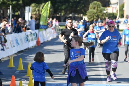 Carrera del Día de la Mujer en Almería. Llegadas a meta de 11:30 a 11:45 horas.