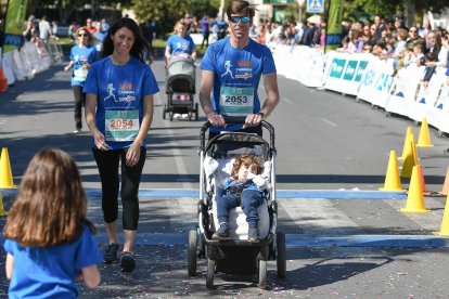 Carrera del Día de la Mujer en Almería. Llegadas a meta de 11:30 a 11:45 horas.