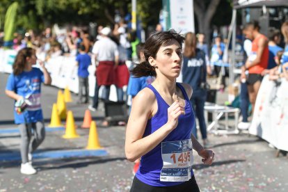 Carrera del Día de la Mujer en Almería. Llegadas a meta de 11:30 a 11:45 horas.