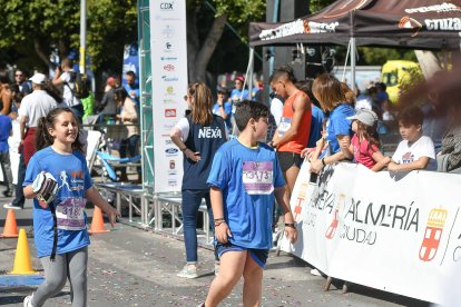 Carrera del Día de la Mujer en Almería. Llegadas a meta de 11:30 a 11:45 horas.