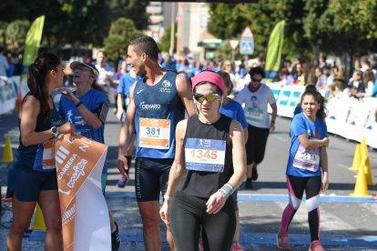 Carrera del Día de la Mujer en Almería. Llegadas a meta de 11:30 a 11:45 horas.