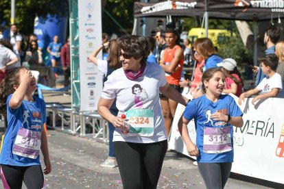 Carrera del Día de la Mujer en Almería. Llegadas a meta de 11:30 a 11:45 horas.