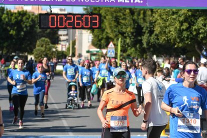 Carrera del Día de la Mujer en Almería. Llegadas a meta de 11:30 a 11:45 horas.