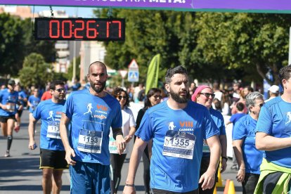 Carrera del Día de la Mujer en Almería. Llegadas a meta de 11:30 a 11:45 horas.
