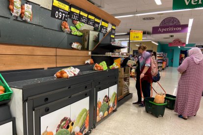 Poca oferta de fruta.