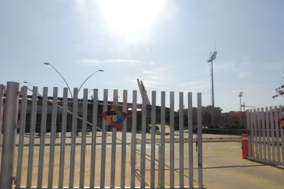 Solo trabajó personal de seguridad.