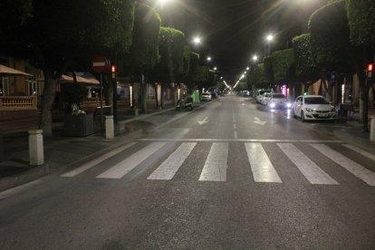 Sólo el servicio de taxi en el Paseo de Almería.