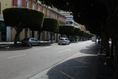 Parte baja del Paseo de Almería.