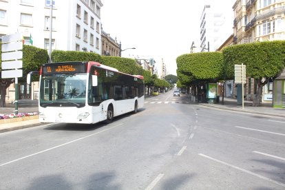 Servicio urbano de transportes en Plaza Circular.