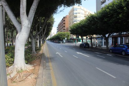 Avenida Federico García Lorca, sentido ascendente.