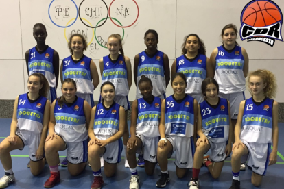 El equipo infantil femenino.