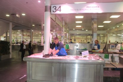 Zona de pescadería del Mercado Central.