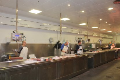 Zona de pescadería del Mercado Central.