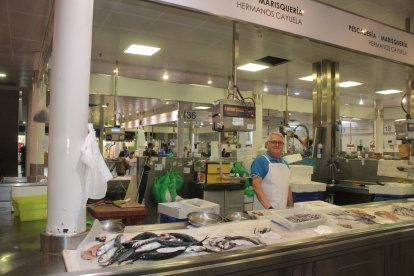 Zona de pescadería del Mercado Central.