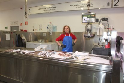 Zona de pescadería del Mercado Central.