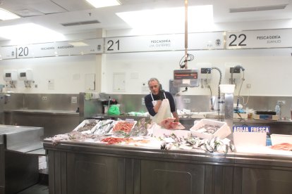 Zona de pescadería del Mercado Central.