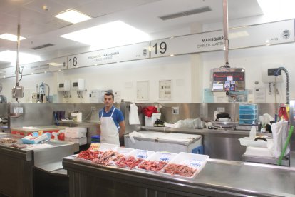 Zona de pescadería del Mercado Central.